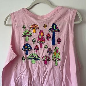 NWT pink mushroom tank top